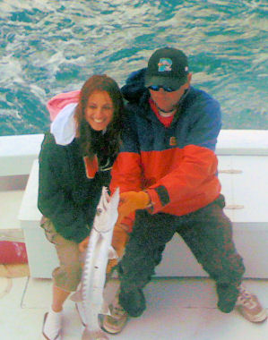 Barracuda caught fishing Key West on Charter Boat Southbound