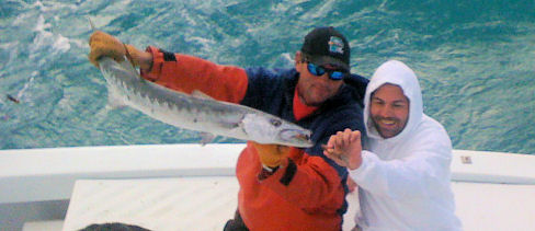 Barracuda caught fishing Key West on Charter Boat Southbound