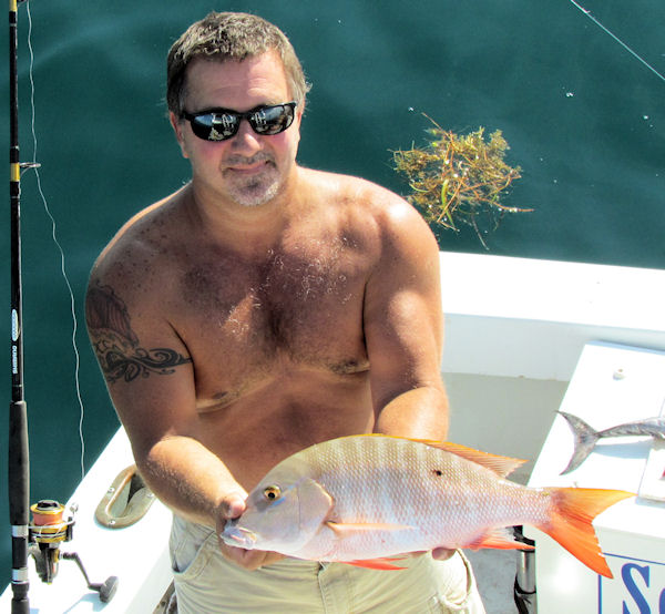 Mutton snapper caught in Key West fishing on charter boat Southbound from Charter Boat Row