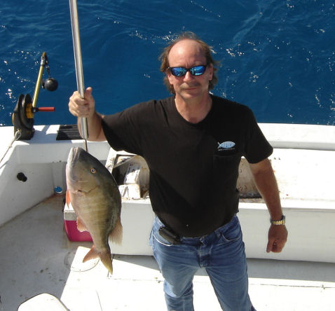 Large Mutton Snapper caught fishing Key West on Southbound
