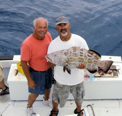 27 1/2 lb Grouper caught fishing on Charter Boat Southbound in Key West, Florida