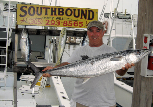 Kingfish caught in Key West, Florida fishing on charter boat Southbound