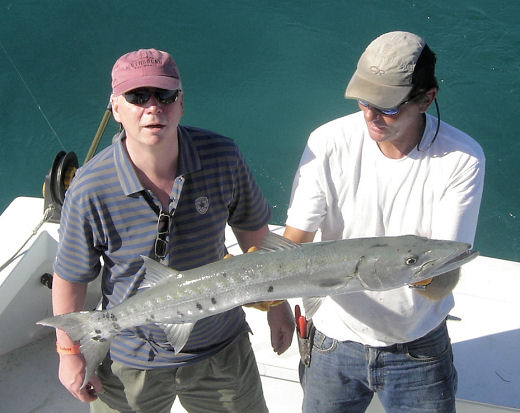 Barracuda caught in Key West fishing on charter boat Southbound from Charter Boat Row Key West