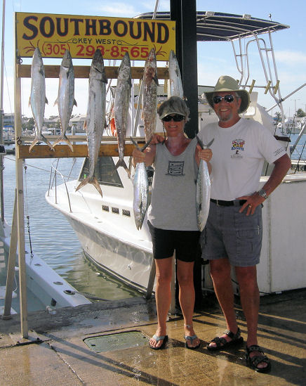 some Kingfish caught in Key West fishing on charter boat Southbound from Charter Boat Row Key Wes