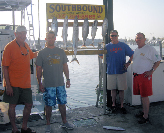 bonitos, tuna and Kingfish caught in Key West fishing on charter boat Southbound from Charter Boat Row Key West