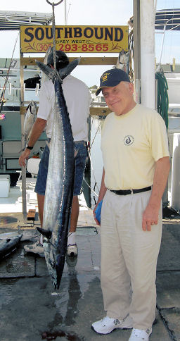 40 lb. Wahoo caught on Southbound while fishing in Key West, Flordia