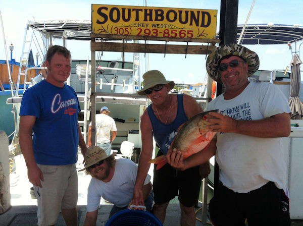 Mutton Snapper and yellow tail snapper caught fishing Key West on charter boat Southbound from Charter Boat Row Key West