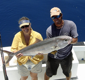 Amberjack caught fishing Key West on charter boat Southbound