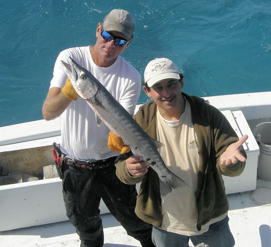 Big Barracuda caught on Key West charter fishing boat Southbound from Charter Boat Row, Key West