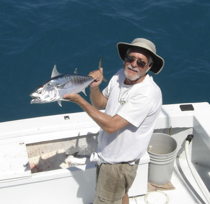 Bonito caught deep sea fishing on Key West Charter fishing boat Southbound from Charter Boat Row, Key West