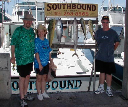 End of a nice half day of fishing in Key West, Florida