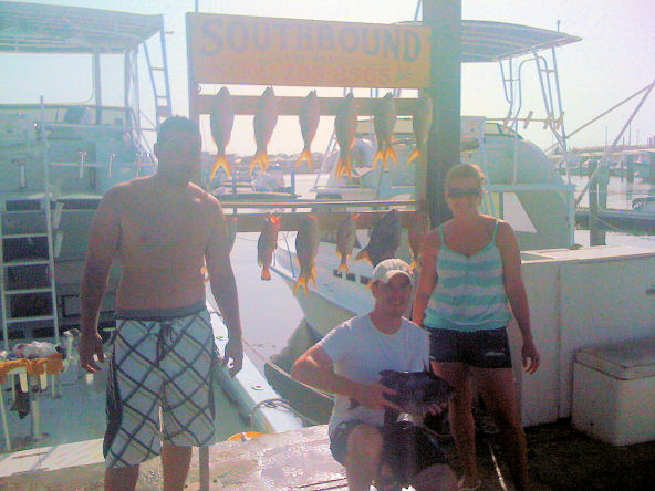 Yellow Tail Snappers caught fishing Key West on charter boat Southbound from Charter Boat Row Key West