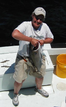 Amberjack caught and released