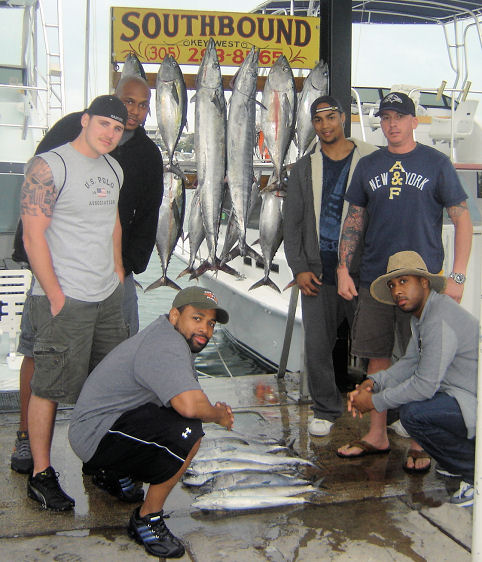 Wahoo, Black Fin Tuna, Bonitos and Cero Mackerels  caught in Key West fishing on charter boat Southbound from Charter Boat Row Key West