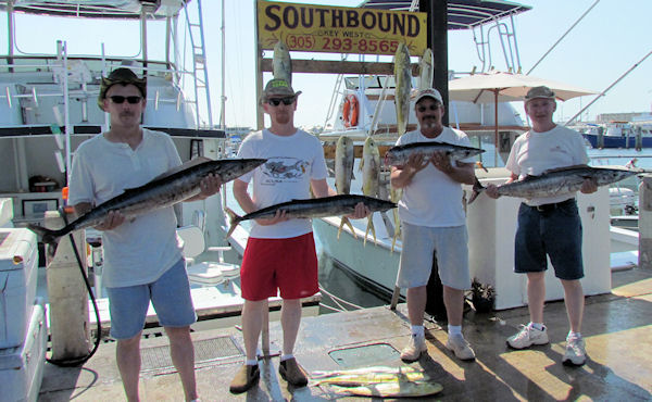 Wahoo  caught in Key West fishing on charter boat Southbound from Charter Boat Row, Key West