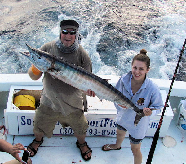 Wahoo caught fishing Key West on charter boat Southbound from Charter Boat Row Key West