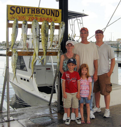 fish caught on Key West deep sea fishing charter boat Southbouhd from Charter Boat Row Key West