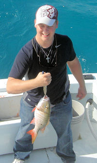 Mutton Snapper caught fishing Key West on charter boat Southbound