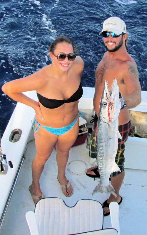 Big Barracuda caugth in Key West fishing on chater boat Southbound from Charter Boat Row Key West
