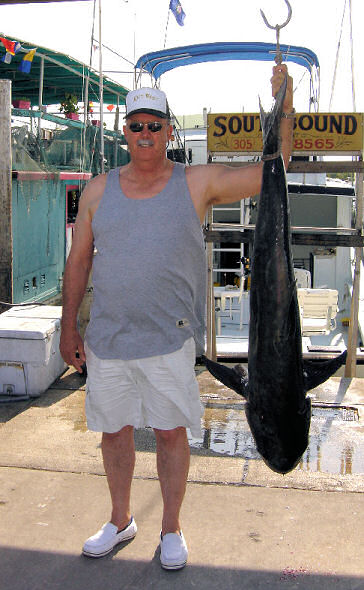 66 lb Cobia caught aboard Southbound in Key West Florida in 2005
