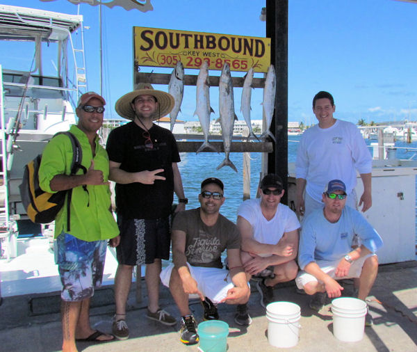Mackerels, Bonitos and Kingfish caught fishing Key West on charter boat Southbound from Charter Boat Row Key West