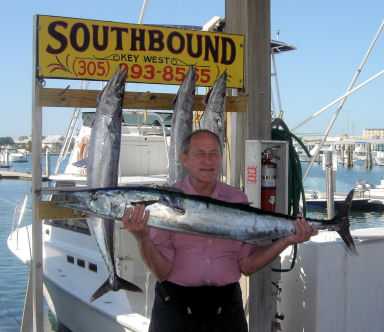 Wahoo caught fishing in Key West on charter boat Southbound