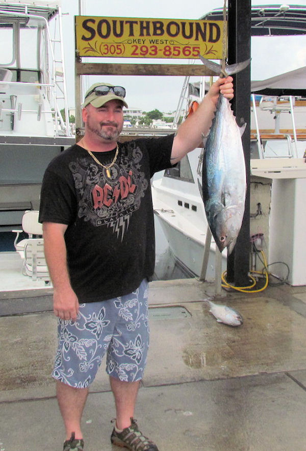 15 lb Bonito caught fishing Key West on charter boat Southbound from Charter Boat Row Key West
