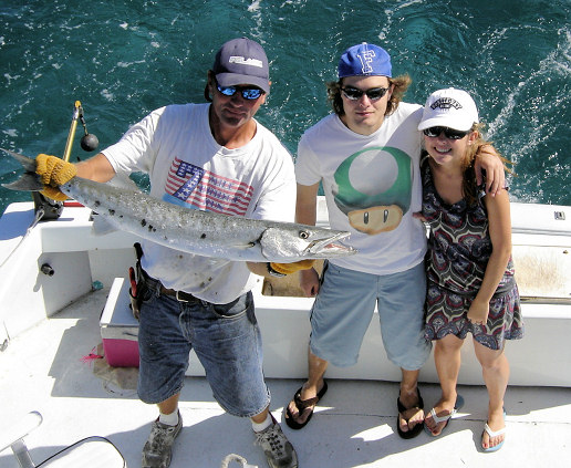 Barracuda caught fishing on the charter boat Southbound in Key West, Florida