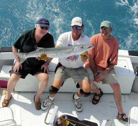 Barracuda caught fishing in Key West, florida on charter boat Southbound