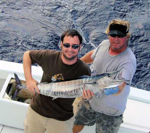 Wahoo  caught fishing Key West on charter boat Southbound from Charter Boat Row Key West