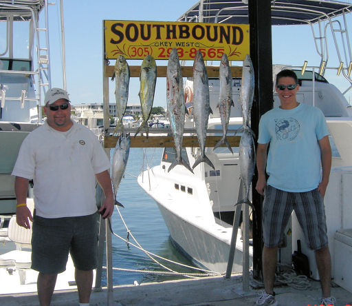 Fish caught on Key West deep sea fishing boat Southbound from Charter Boat Row Key West, Florida