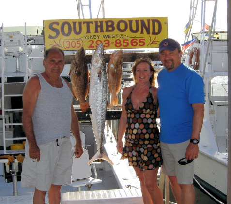 Fish caugth on charter boat Southbound while fishing in Key West, Florida