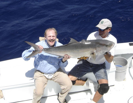 Amberjack Caught fishing on Key West deep sea fishing boat Southbound from Charter Boat Row Key West 