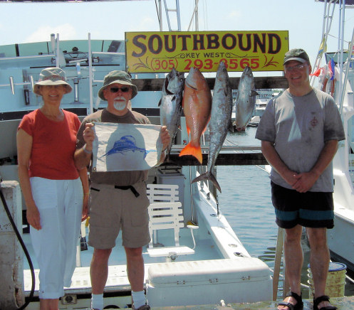 Fish caugh fishing Key West Florida on charter boat Southbound