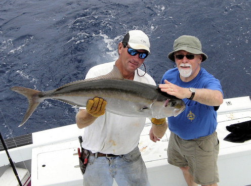Amberjack caught fishing Key West Florida on charter boat Southbound