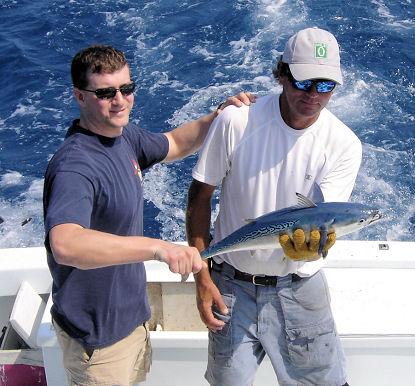 Bonito caught deep sea fishing on Key West charter fishing boat Southbound from Charter Boat Row