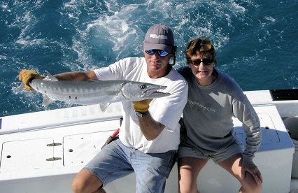 Barracuda caught fishing aboard charter boat Southbound in Key West, Florida