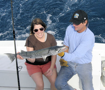 Barracuda caught on charter boat Southbound in Key West, Florida