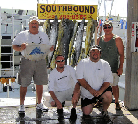 Fish caught in Key West Florida fishing on charter boat Southbound