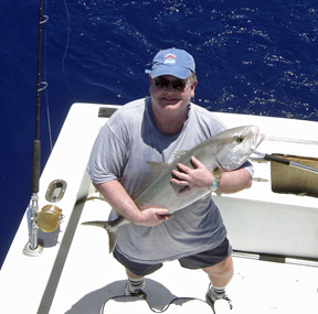 Amberjack caught fishing Key West on charter boat Southbound