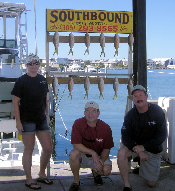 Some Yellow Tail snappers caugth in Key West fishing on charter boat Southbound from Charter Boat Row Key Wes