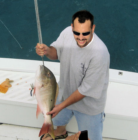 Big mutton snapper  caught in Key West fishing on charter boat Southbound from Charter Boat Row, Key West