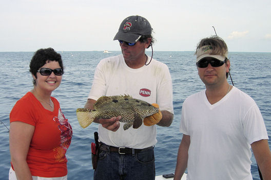Small Grouper caught fishing Key West Waters on the Southbound