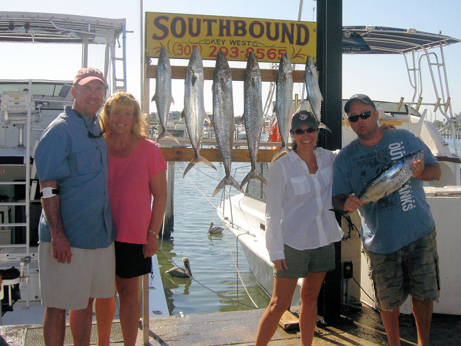 Kingfish caught in Key West fisihing on charter boat Southbound from Charter Boat Row, Key West
