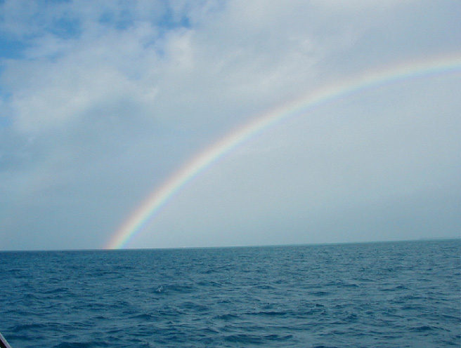 Best Rainbow seen aboard Southbound in Key West Florida in 2004
