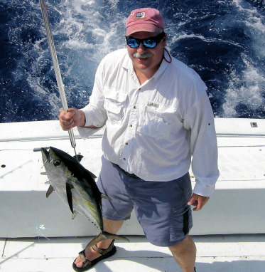 Black Fin Tuna caugh fishing Key West Florida on charter boat Southbound