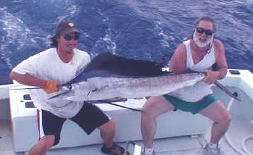 Sailfish  caught aboard Southbound in Key West Florida in 2001
