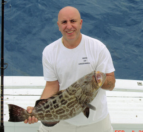 Black Grouper caught aboard Southbound in Key West Florida in 2006