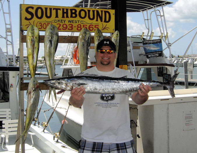 Wahoo caught in Key West fishing on charter boat Southbound from Charter Boat Row Key West