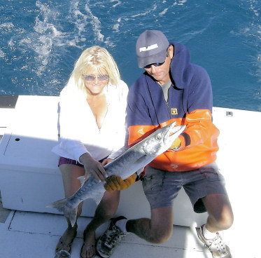 Barracuda caught fishing aboard the Charter Boat Southbound in Key West, Florida